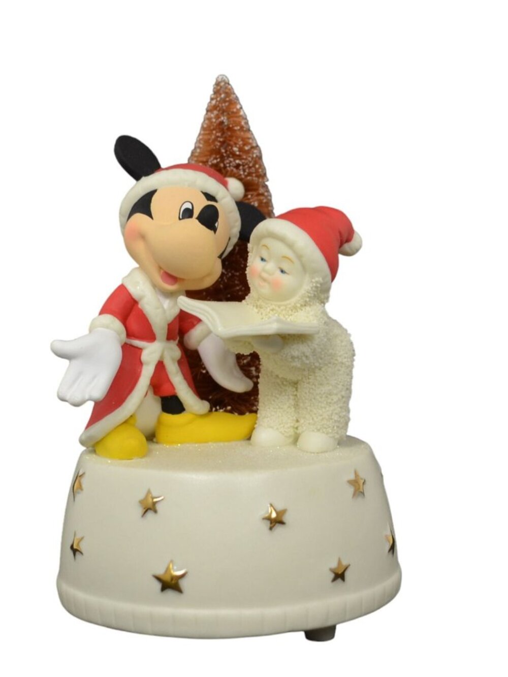 2008 Disney Snowbabies Mickey’s Christmas Carol Musical Figurine by Dept 56